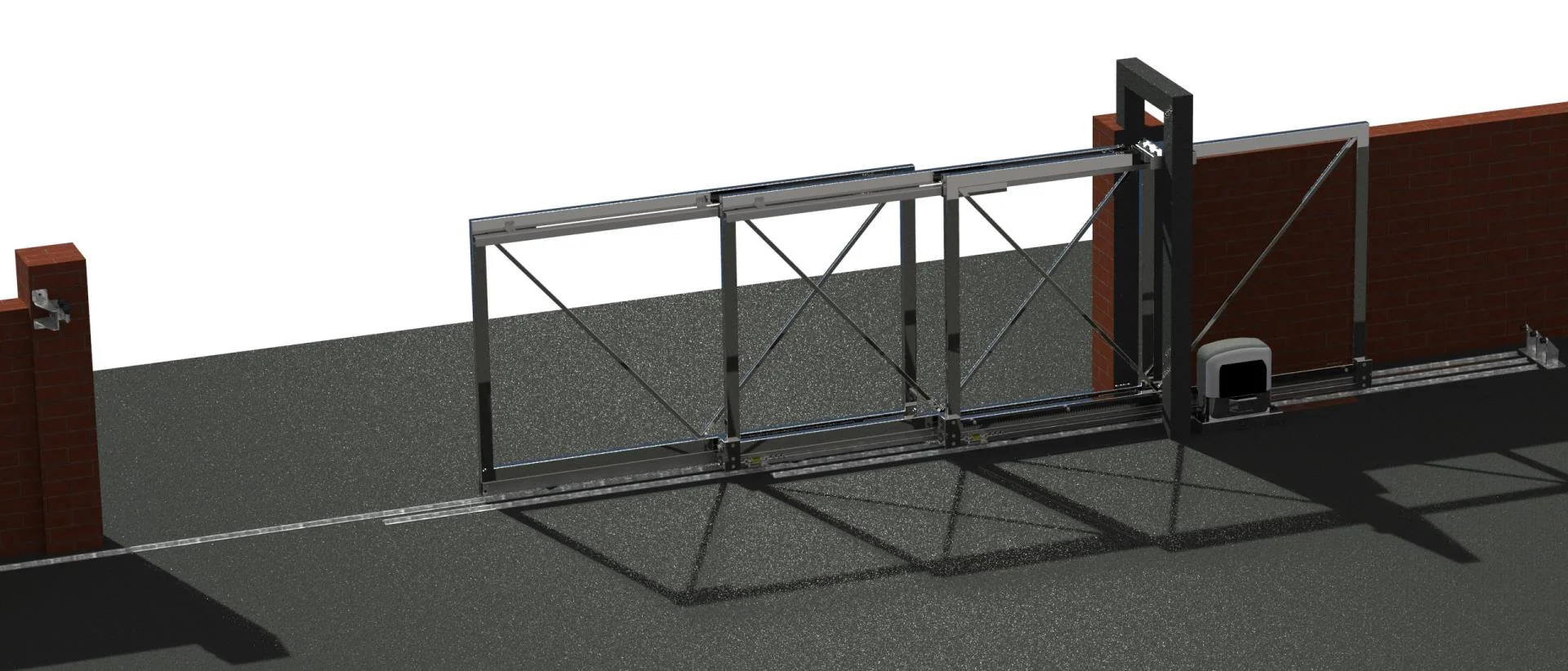Telescopic system for sliding gates, max 15m - Image 3