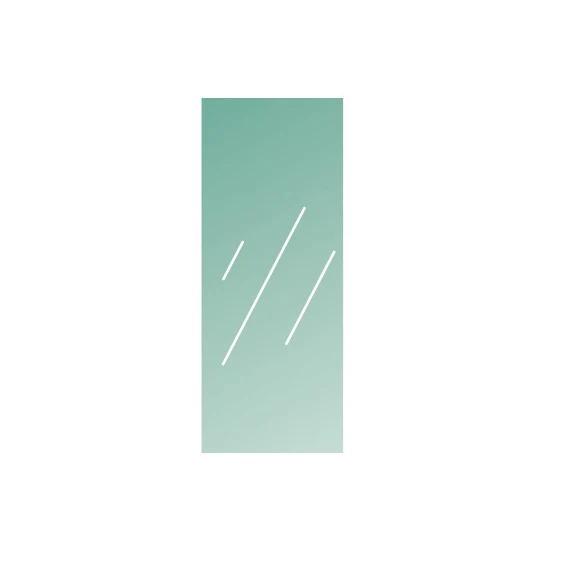 Tempered laminated glass, clear