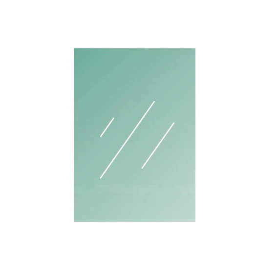 Tempered laminated glass, clear