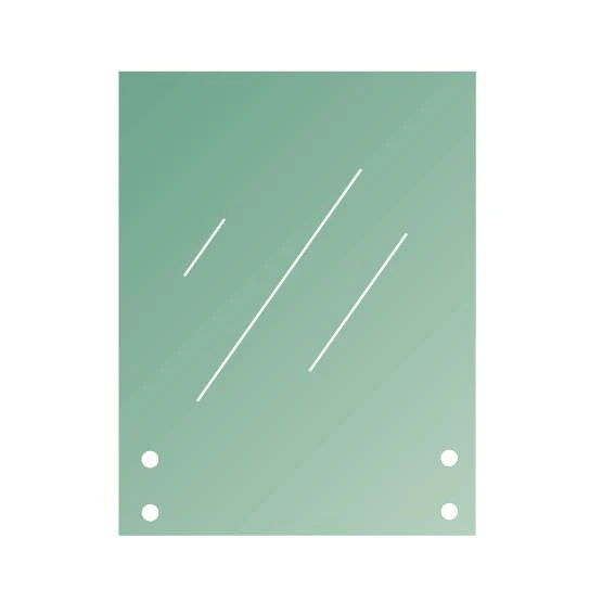 Tempered laminated glass, clear