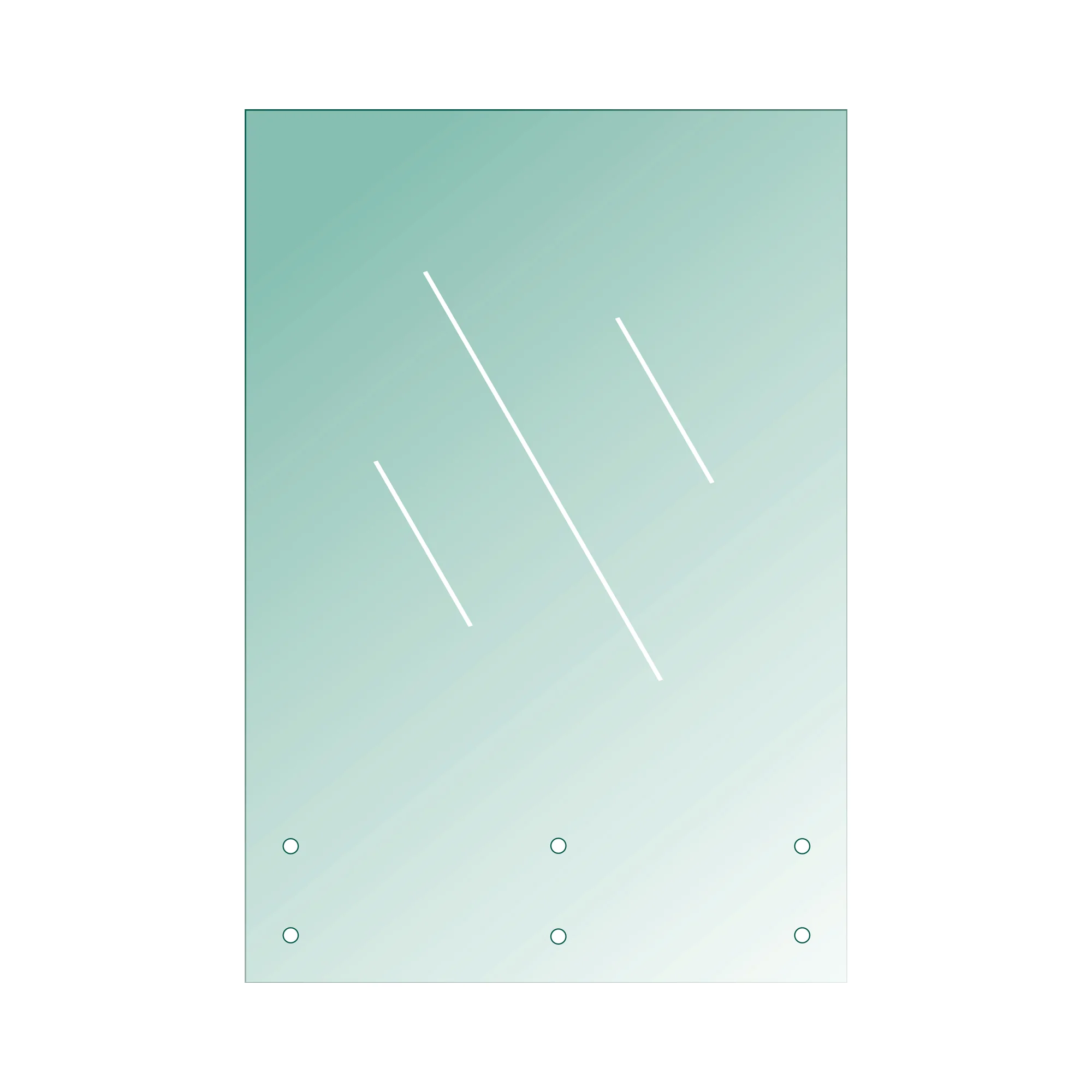 Tempered laminated glass, clear