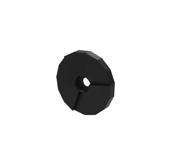 Rubber inlay for glass clamp