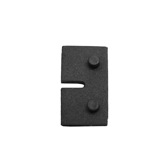 Rubber inlay for glass clamp
