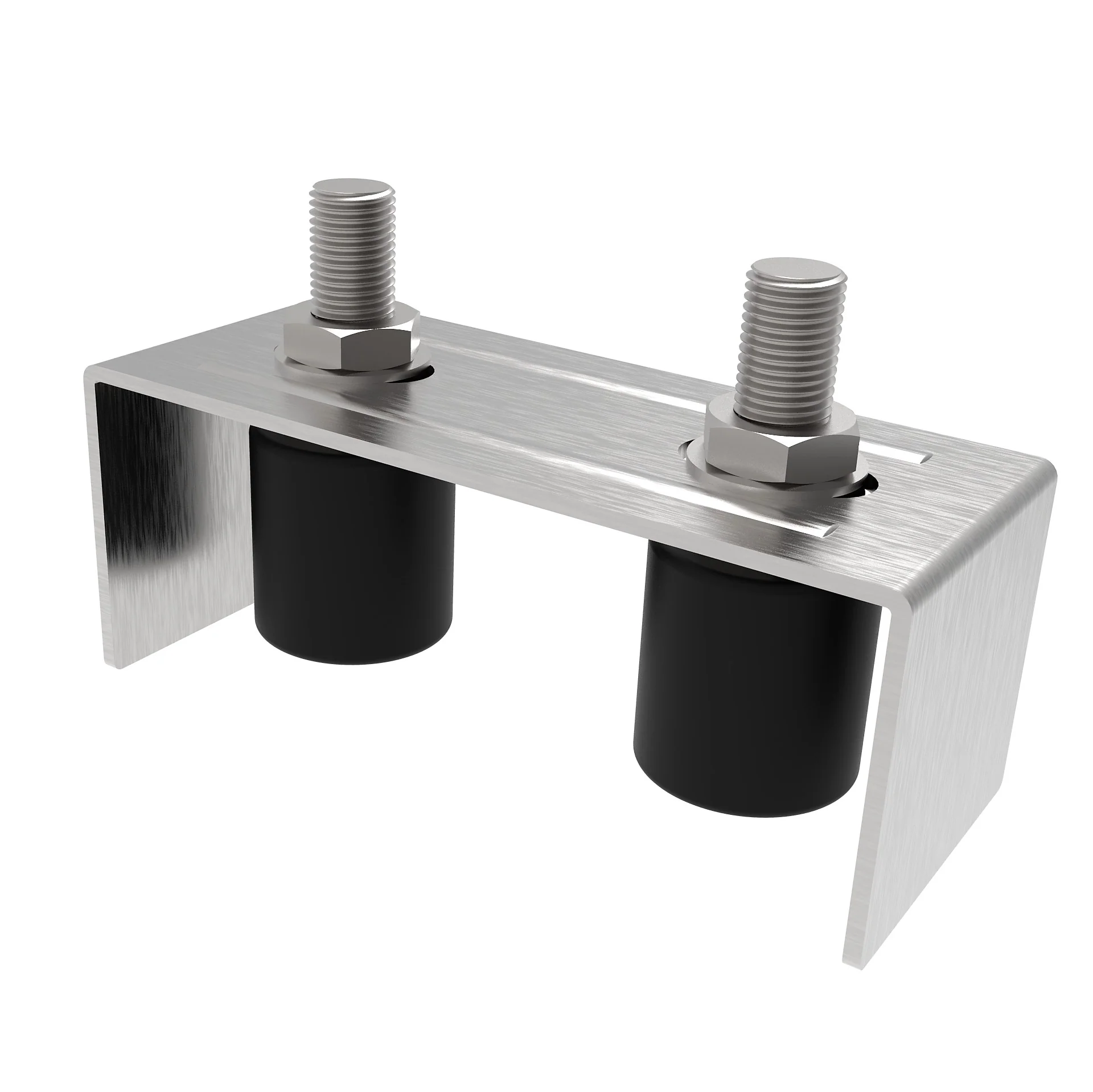 Top holder 2 rollers Zn, 145x57mm, D42