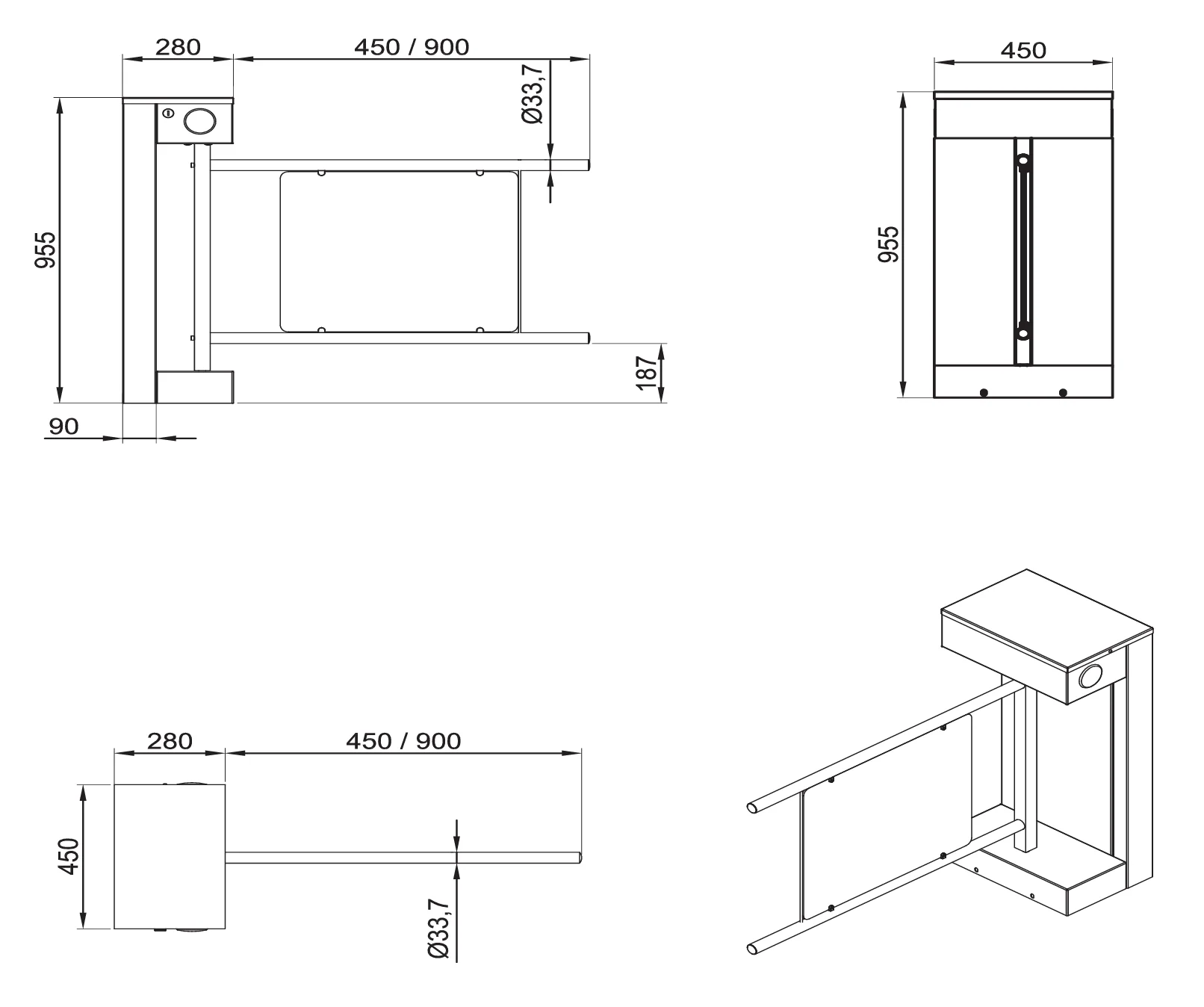 Turnstile for people with reduced mobility - Image 2