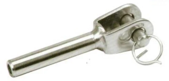 Inox cable clamp AISI316, d4mm - Image 2