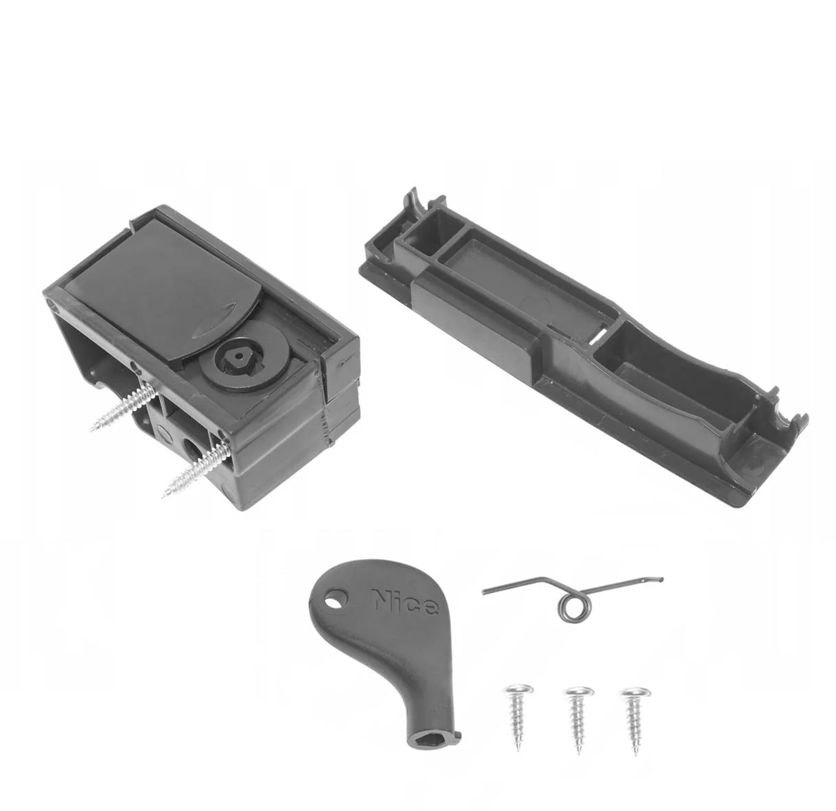 Unlocking mechanism with lock for RD/RB400