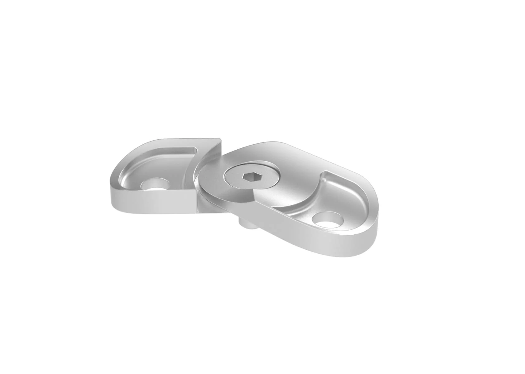 Angle adjustable handrail saddle