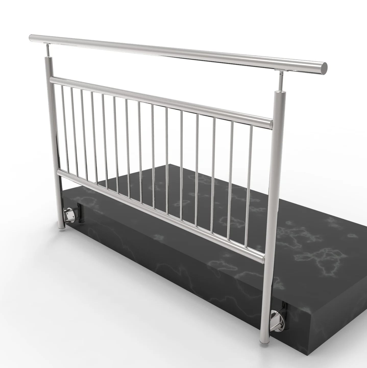 Vertical railing BR AISI304, D42,4/d12mm/h1000/L20