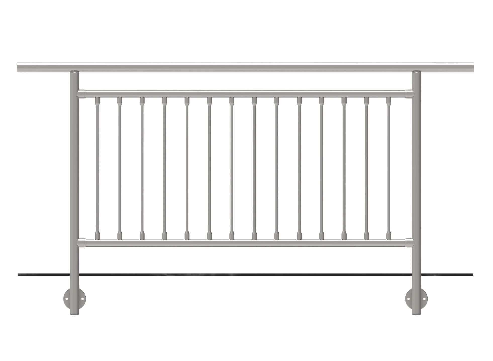 Vertical railing BR AISI304, D42,4/d12vertical/H10 - Image 2