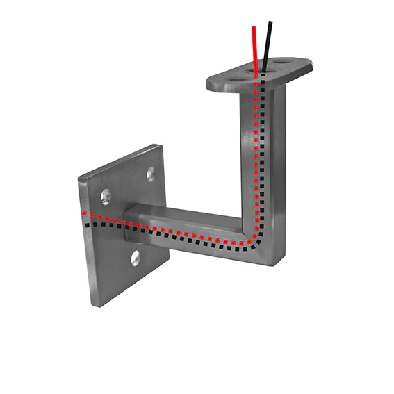 Wall-mounted handrail bracket - flange - Image 2