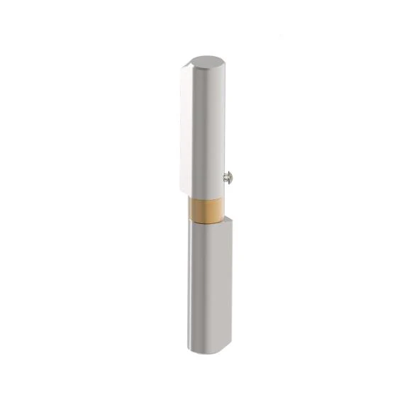 Weldable hinge with spring D22, INOX, L165mm