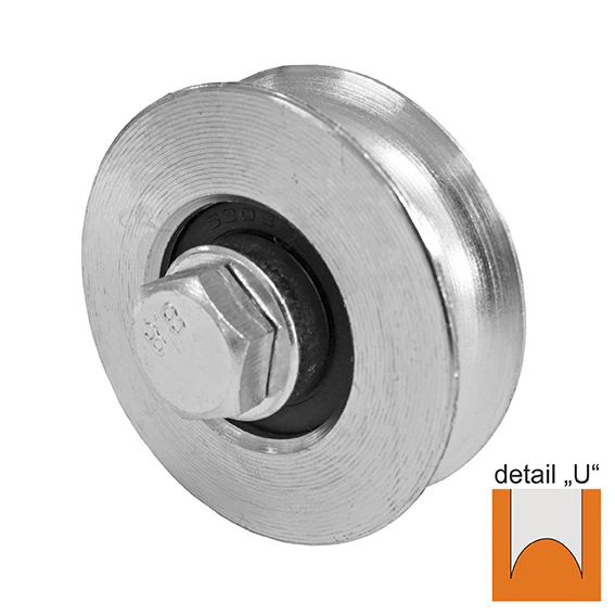 Wheel for slider -U, Zn, D100mm - Image 2