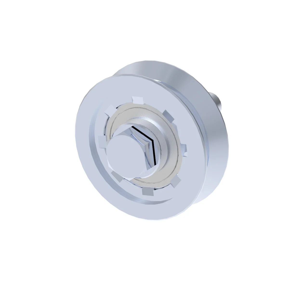 Wheel for sliding gates with V groove INOX, D80mm