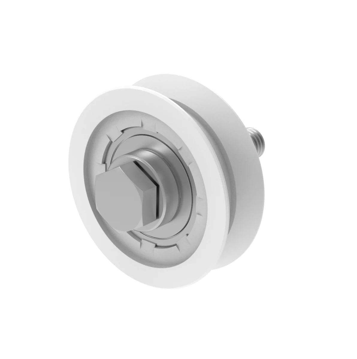 Wheel for sliding gates with V groove INOX / NYLON, D60mm