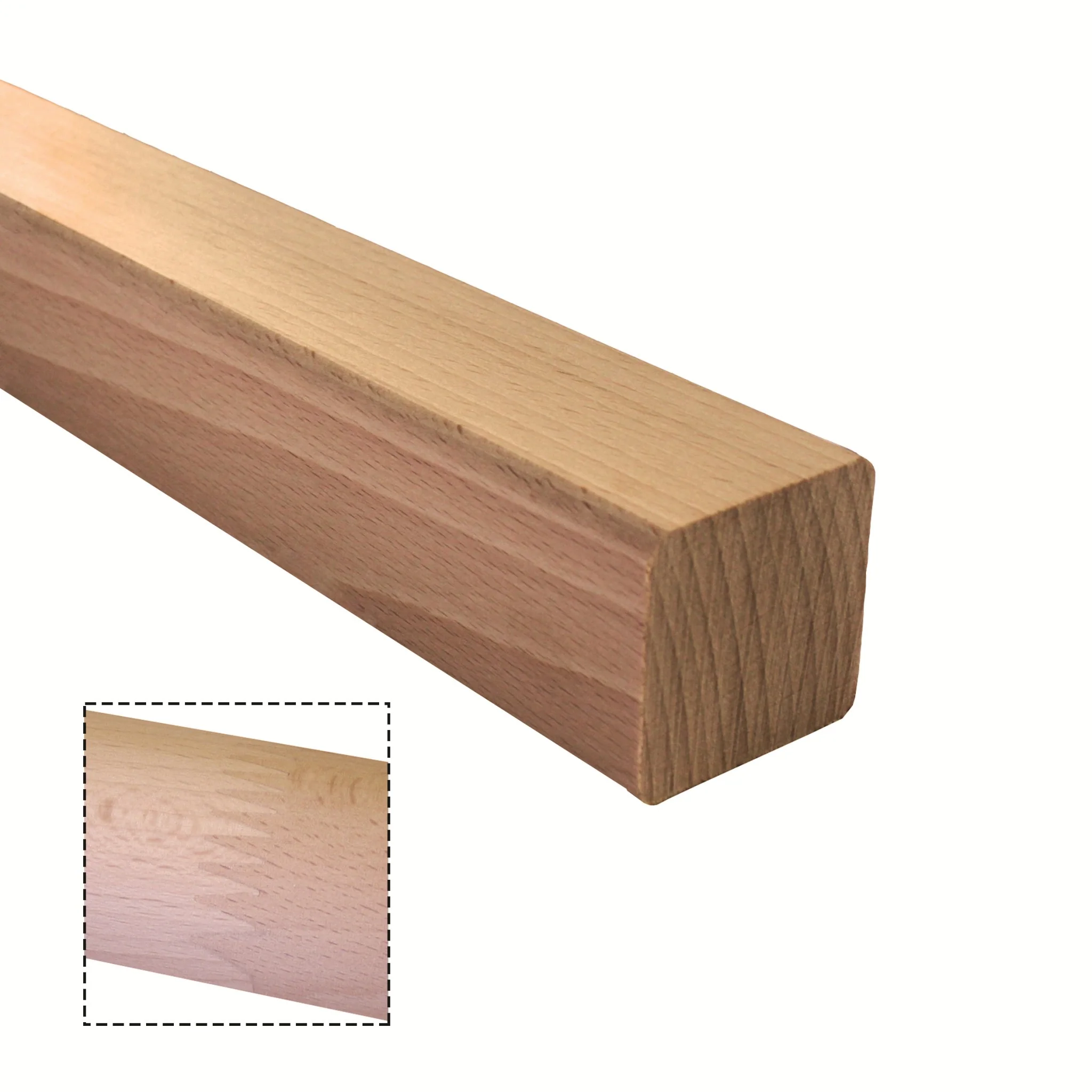 Wooden handle - BEECH, FINGER-JOINTED 
