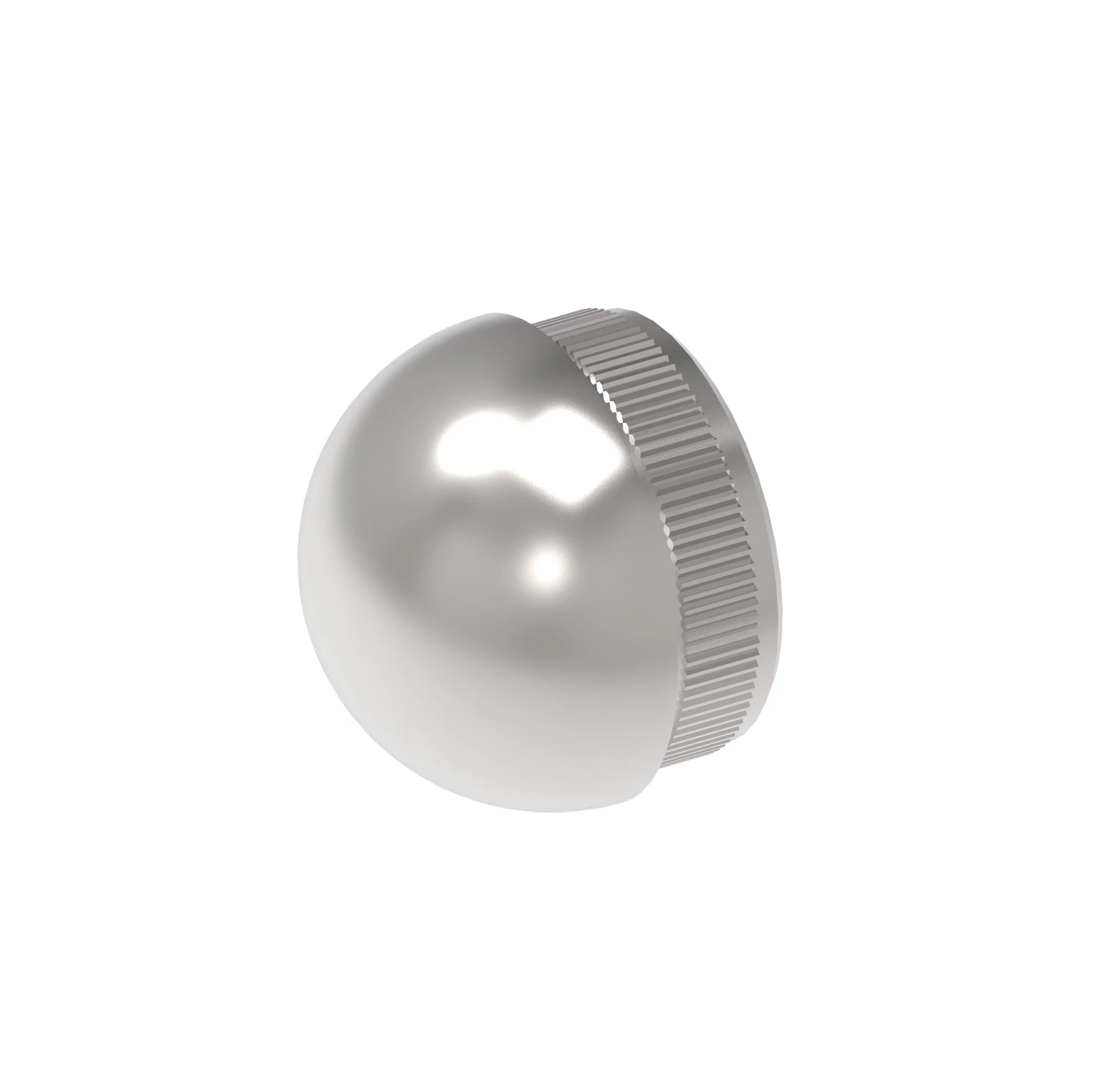 End cap, half-circle, solid