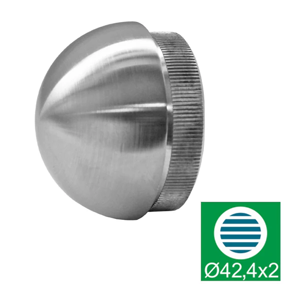 End cap, half-circle, solid - Image 2
