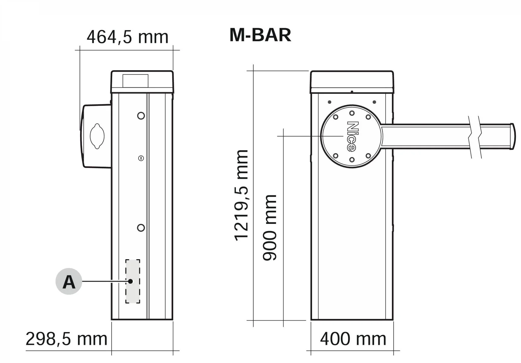 Barrier with electronics 24V, up to 5m - Image 2